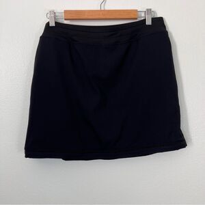 St. John’s Bay Skort Athletic Black Size Large Cut Outs At Bottom Golf Tennis